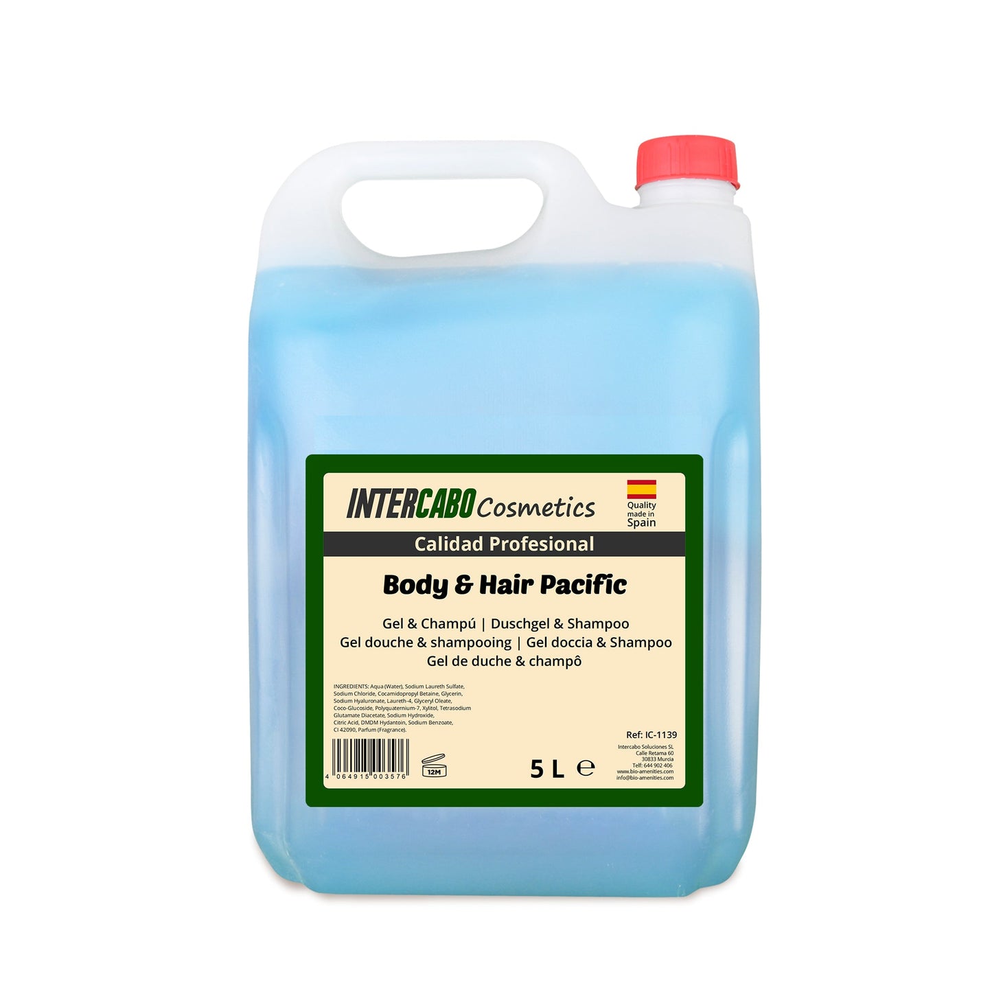 Intercabo Cosmetics Cuerpo & Cabello Pacific - Bidón de 5L