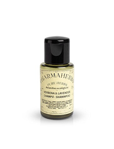 Botella Champú Verbena y Lavanda fresca 20ml | 260 unidades
