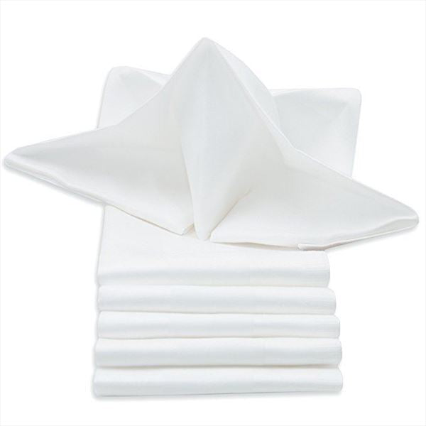 Servilleta blanca liso 50 x 50cm