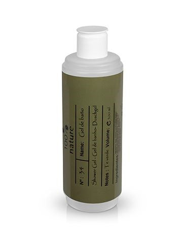 Botella recambio dispensadora 400ml, llena de gel de ducha Bio (Rellenable)