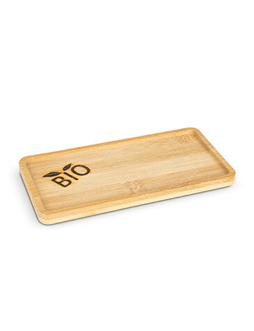 Bandeja de bambú con tratamiento anti humedad (medidas 17,2cm x 8,9cm x 1,2cm)