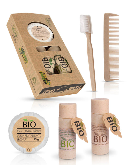 Set de higiene completo en caja Bio - 50 unidades