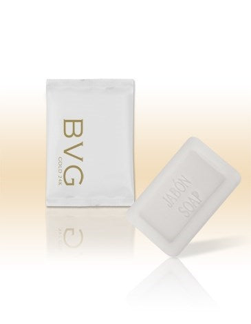 Pastilla de jabón 12g en sobre BVG Gold - 500 Unidades