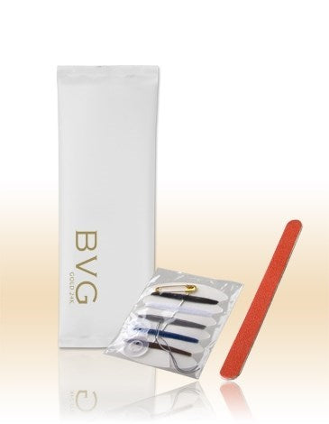 Kit de costura + lima de uñas BVG Gold - 250 Unidades