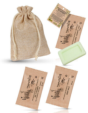 Set de higiéne Think Green en bolsa Bio - 100 unidades