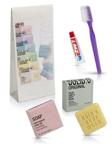 Set Solid.O Baño con Kit Dental - 24 unidades