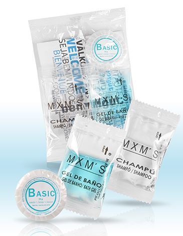 Set Higiene Top Line Champú 15ml, gel de ducha 15ml y jabón de manos 10g - 200 unidades