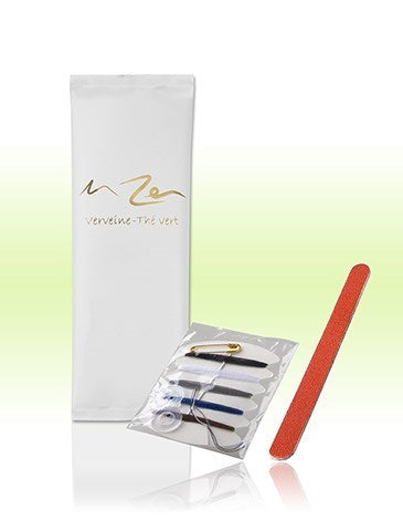 Kit de costura + lima de uñas Zen té verde - 500 Unidades