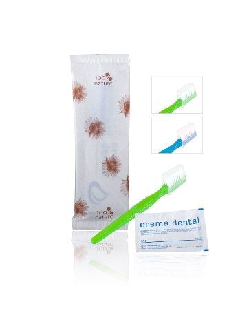 Kit dental 2 piezas 100% Nature - 500 Unidades
