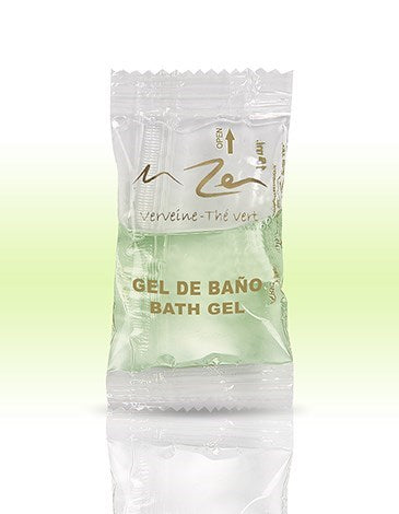 Gel de ducha en sobre 15ml Zen té verde - 1000 Unidades