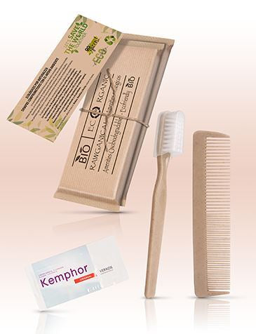 Kit dental y peine con cuerda Go Green Bio - 400 Unidades