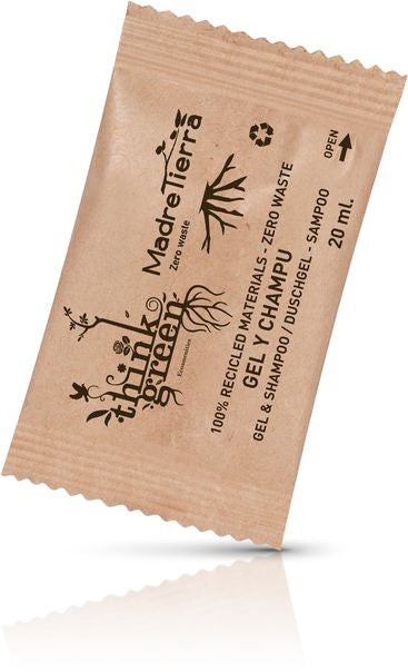 Sobre gel & champú Madre Tierra 20ml 1000 Unidades