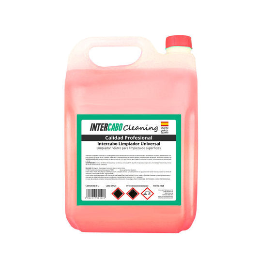 Intercabo Limpiador Universal para Suelos y Superficies, Aroma Floral, Garrafa de 5 Litros – Fabricado en España