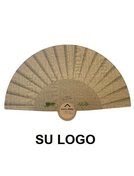 Abanico biodegradable Eco Bio resistente - 100 unidades