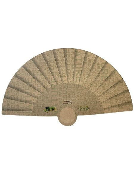 Abanico biodegradable Eco Bio resistente - 100 unidades