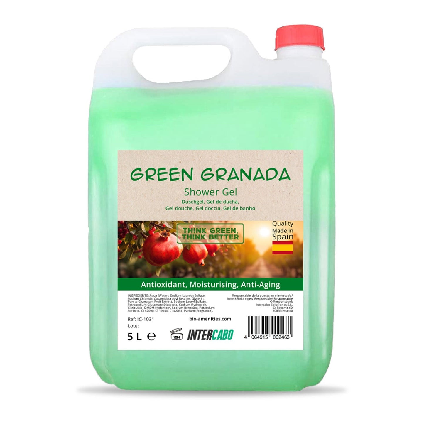 Gel de ducha granada garrafa 5L