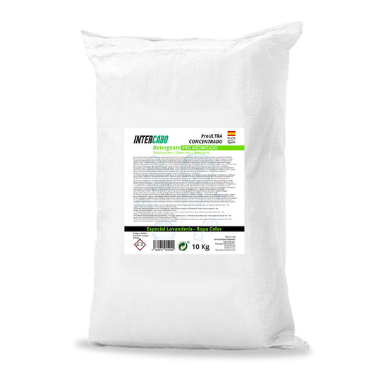 Detergente en polvo atomizado con oxigeno activo Calidad Máxima 20Kg - Ropa Color (2 sacos de 10Kg)
