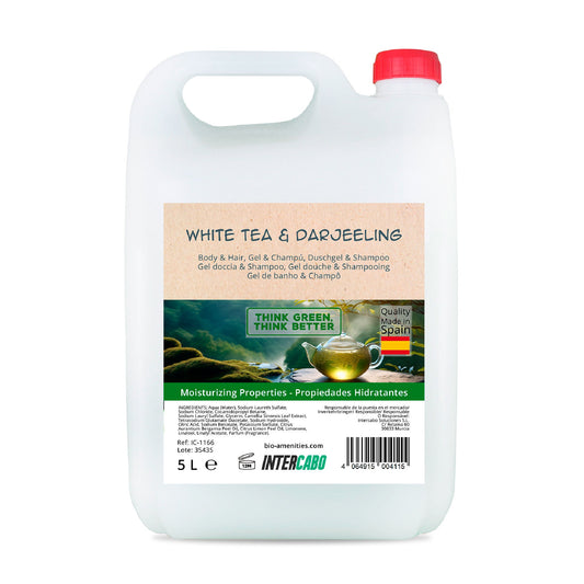 Gel y Champú Té Blanco & Darjeeling en Garrafa de 5L
