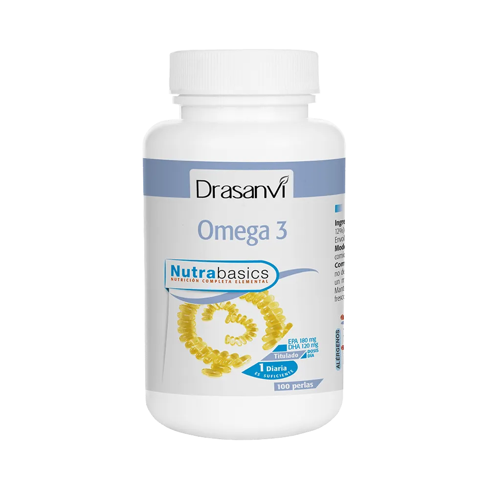 Omega 3 1000 mg Bote 100 Perlas Nutrabasicos Drasanvi